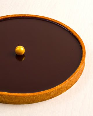 70% Dark Chocolate & Salted Caramel Tart - 8"