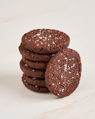 70% Dark Chocolate & Sea Salt Cookies