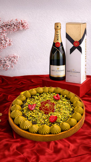 CNY Edition - Pistachio & Chocolate Tart