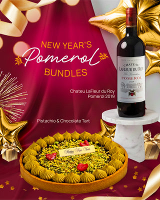 Pistachio & Chocolate Tart + Pomerol 2019 (93 pts) Gourmet Bundle