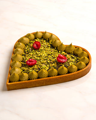 Pistachio & Chocolate Heart - 8"